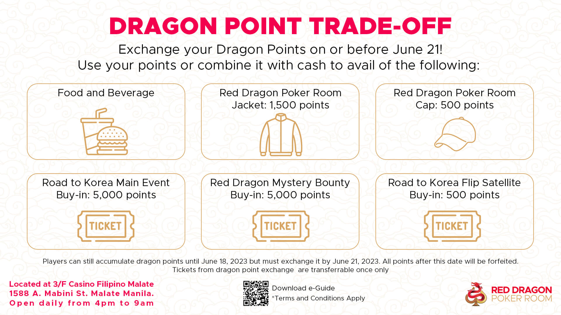 Red Dragon Poker Room Jacket Promo